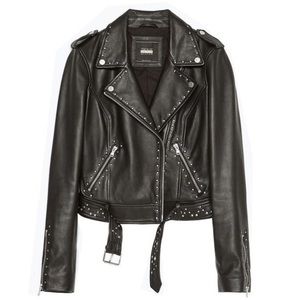 ZARA genuine leather jacket 🖤
